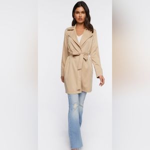 Khaki Belted Trench Coat